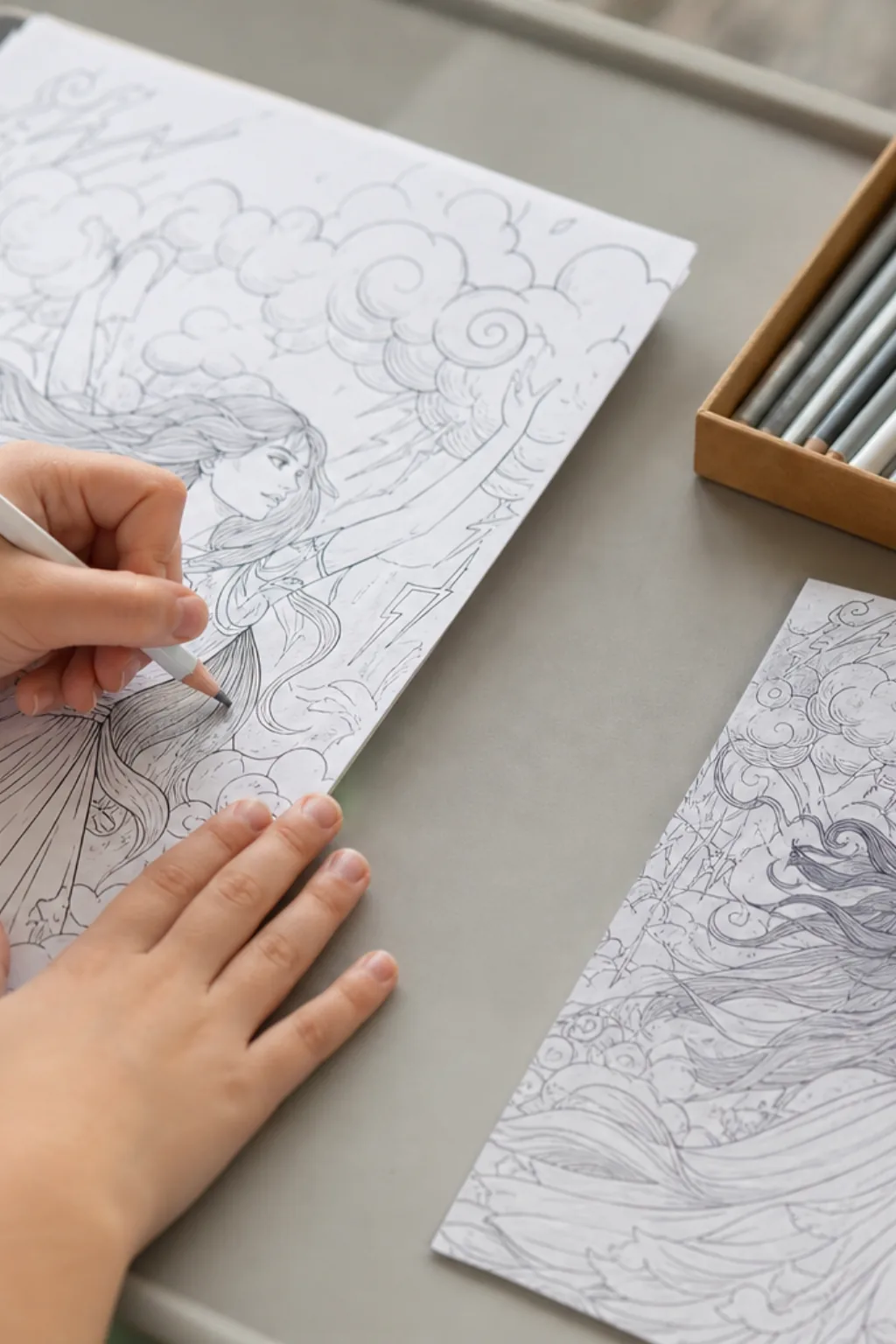 desenhos da Tempestade dos X-Men para colorir - 2