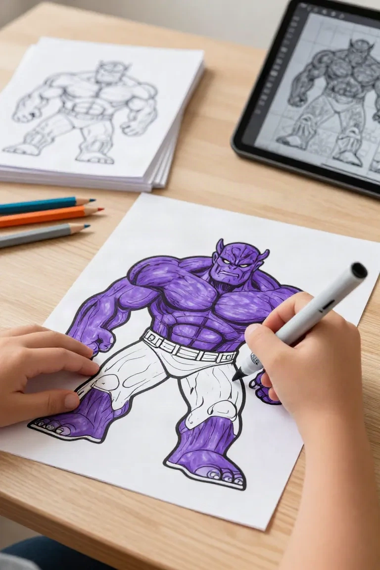 desenhos do thanos para colorir - 2
