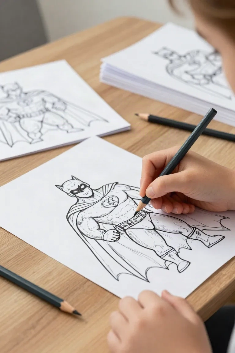 desenhos de The Batman para colorir - 2