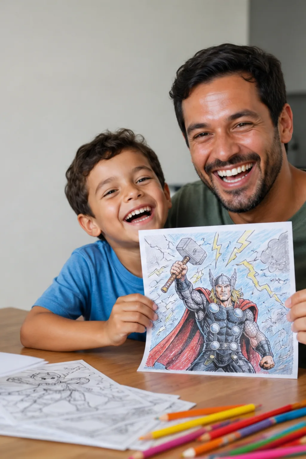 desenho do thor para colorir - 1