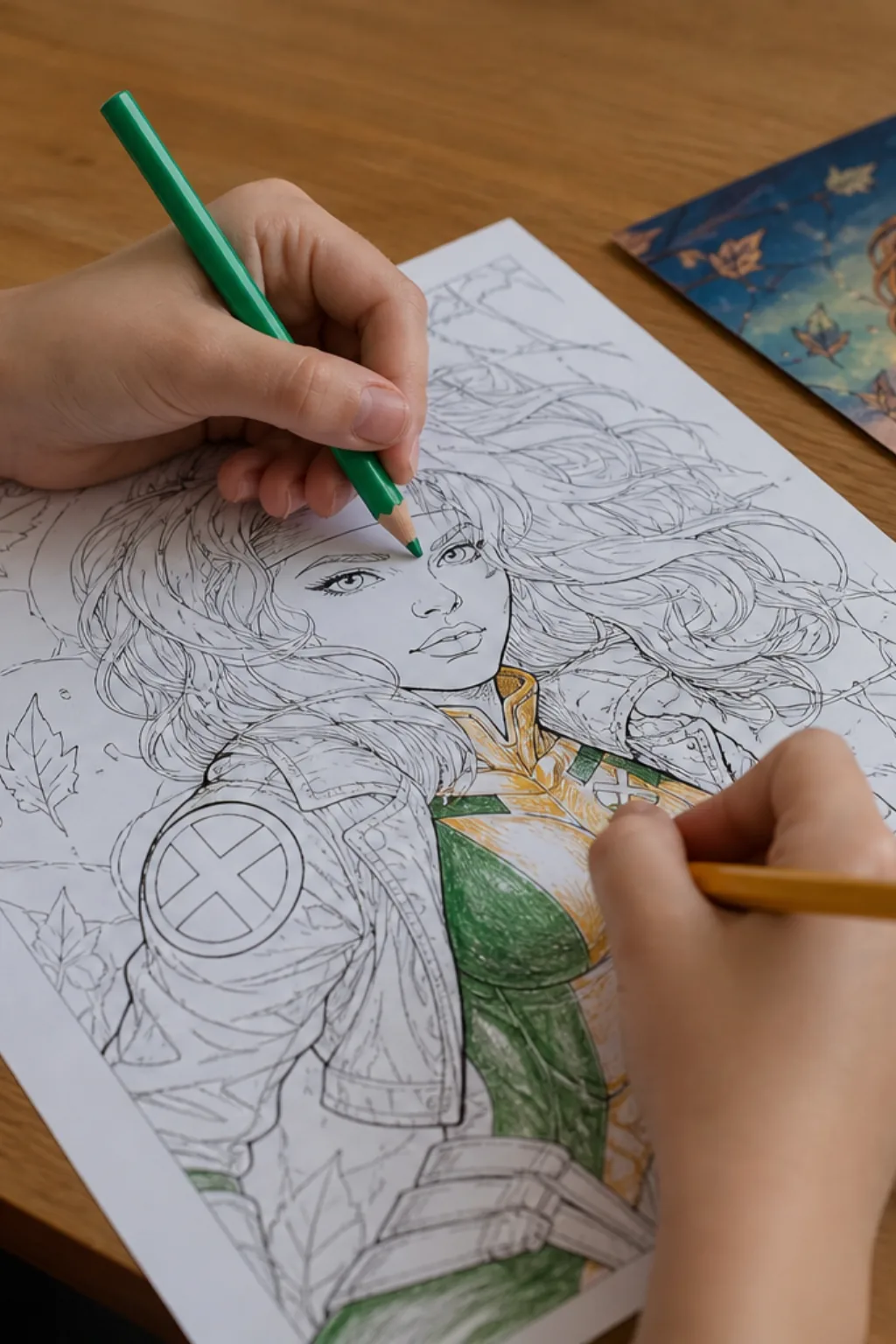 desenhos da Vampira dos X-Men para colorir - 2