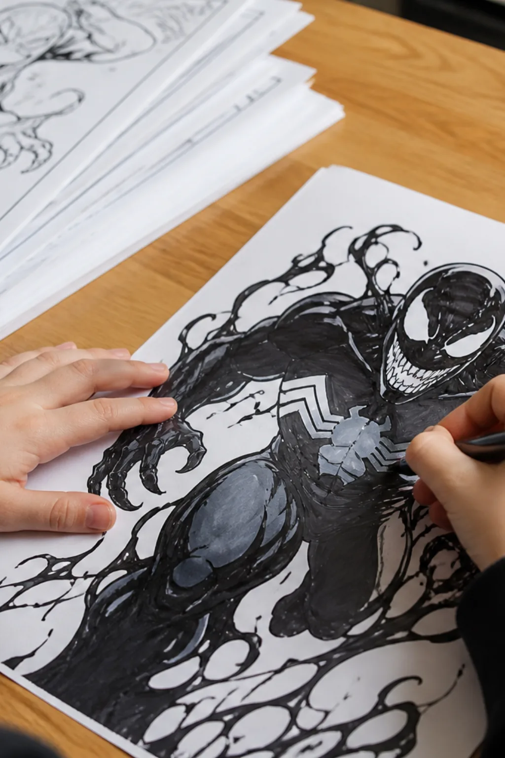 desenho do venom para colorir - 2