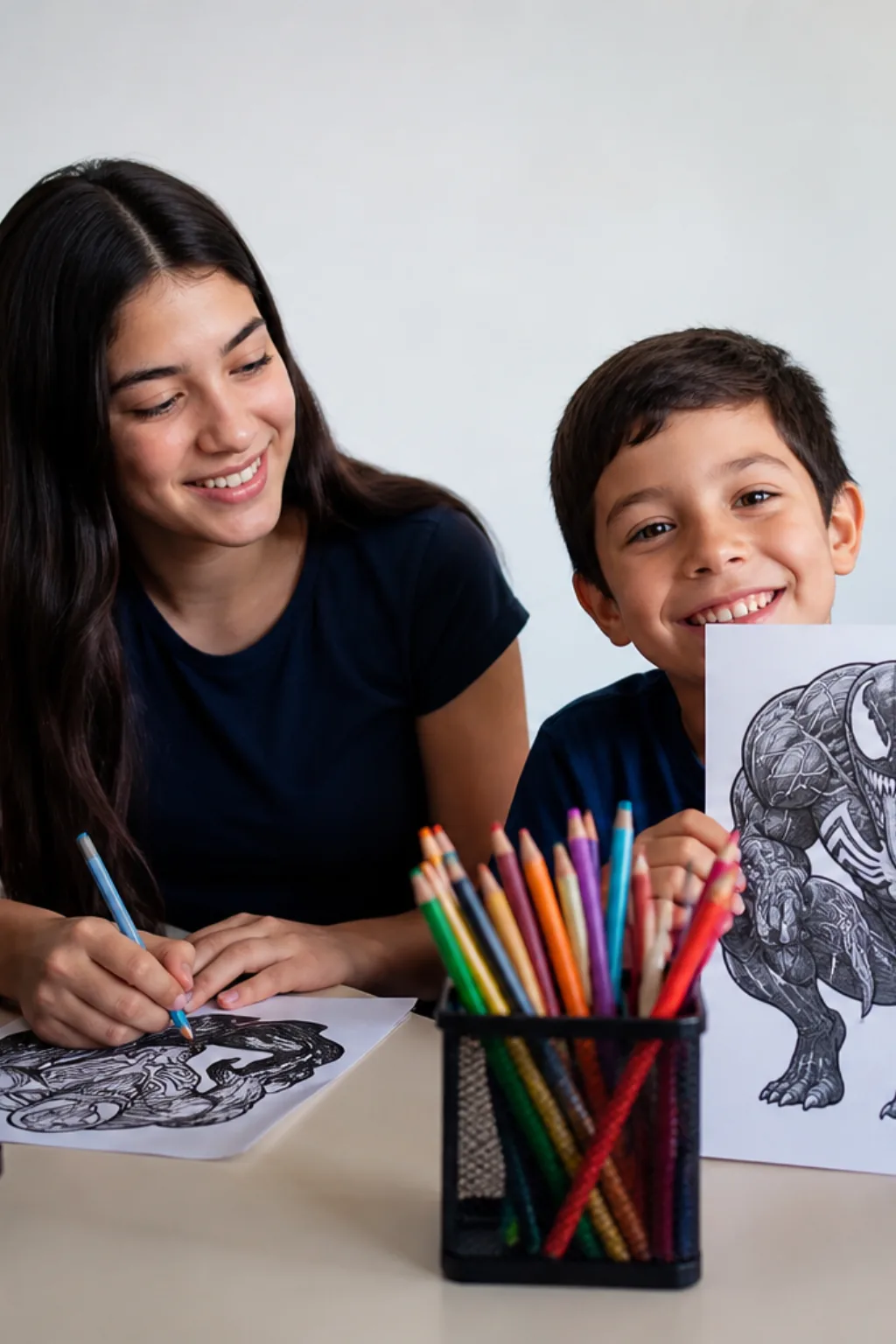 desenhos de Venom 3 para colorir — exemplo criado na Desenhos pra Colorir