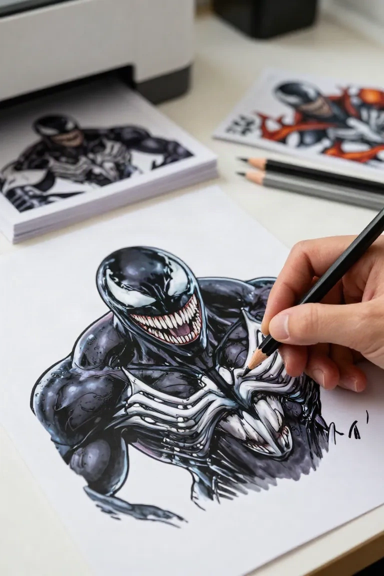 desenhos de Venom 3 para colorir - 2