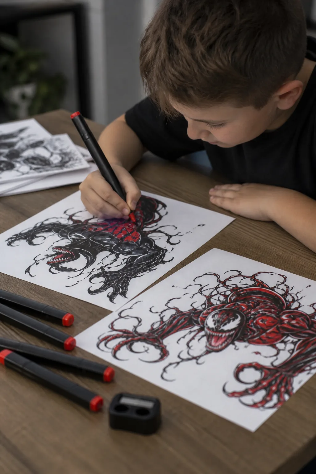 desenhos do Venom e do Carnificina para colorir - 2