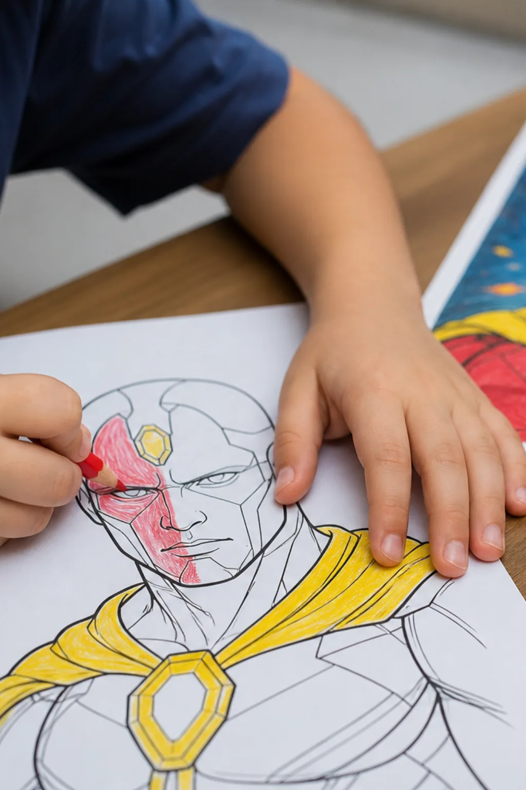 desenhos do visão para colorir - 2