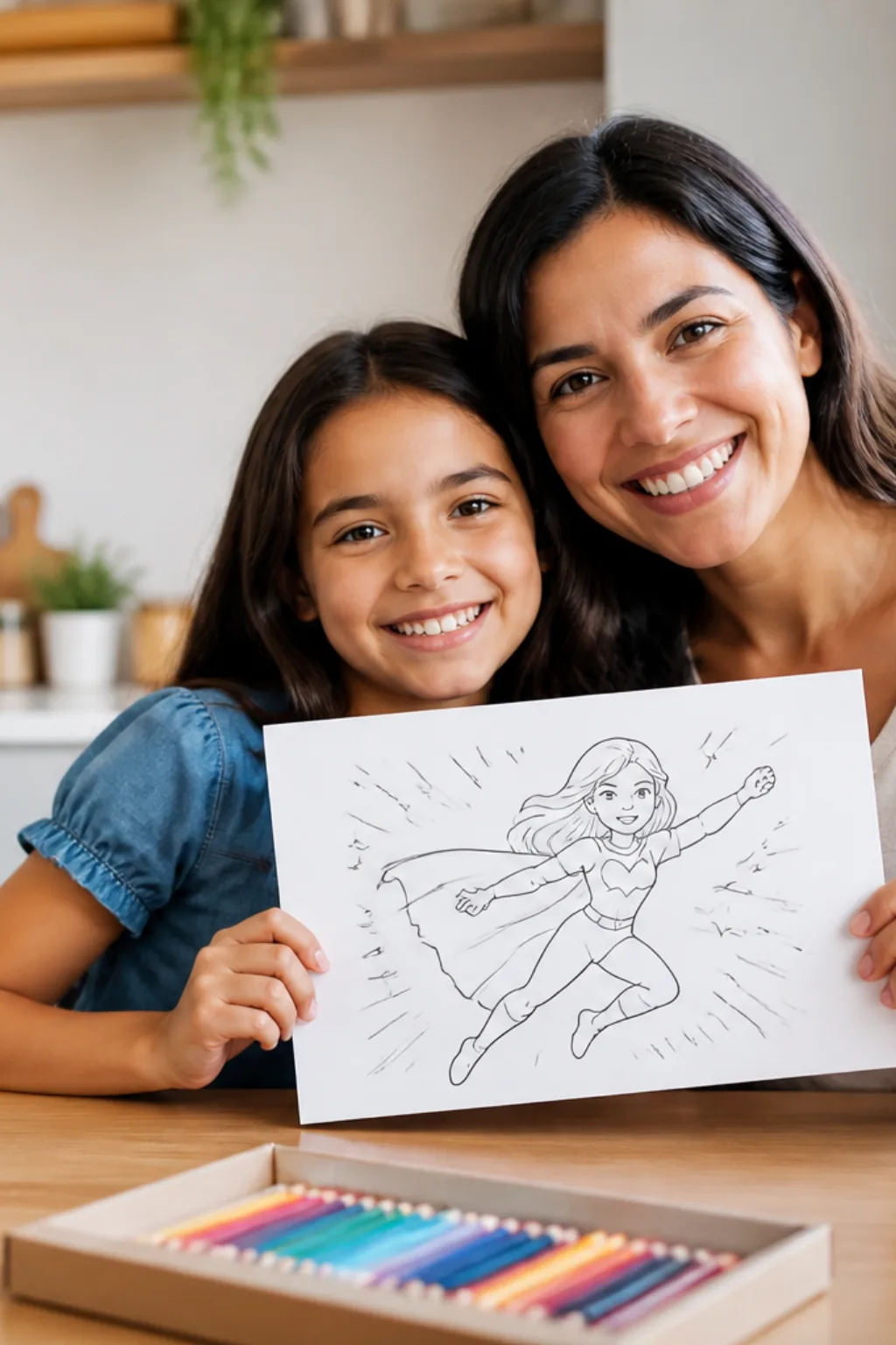 desenhos de WandaVision para colorir — exemplo criado na Desenhos pra Colorir