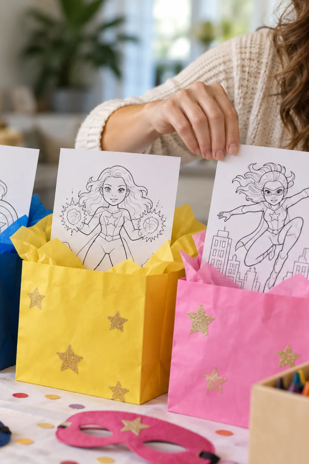 Desenhos de Super-Heroínas para Colorir - Depois