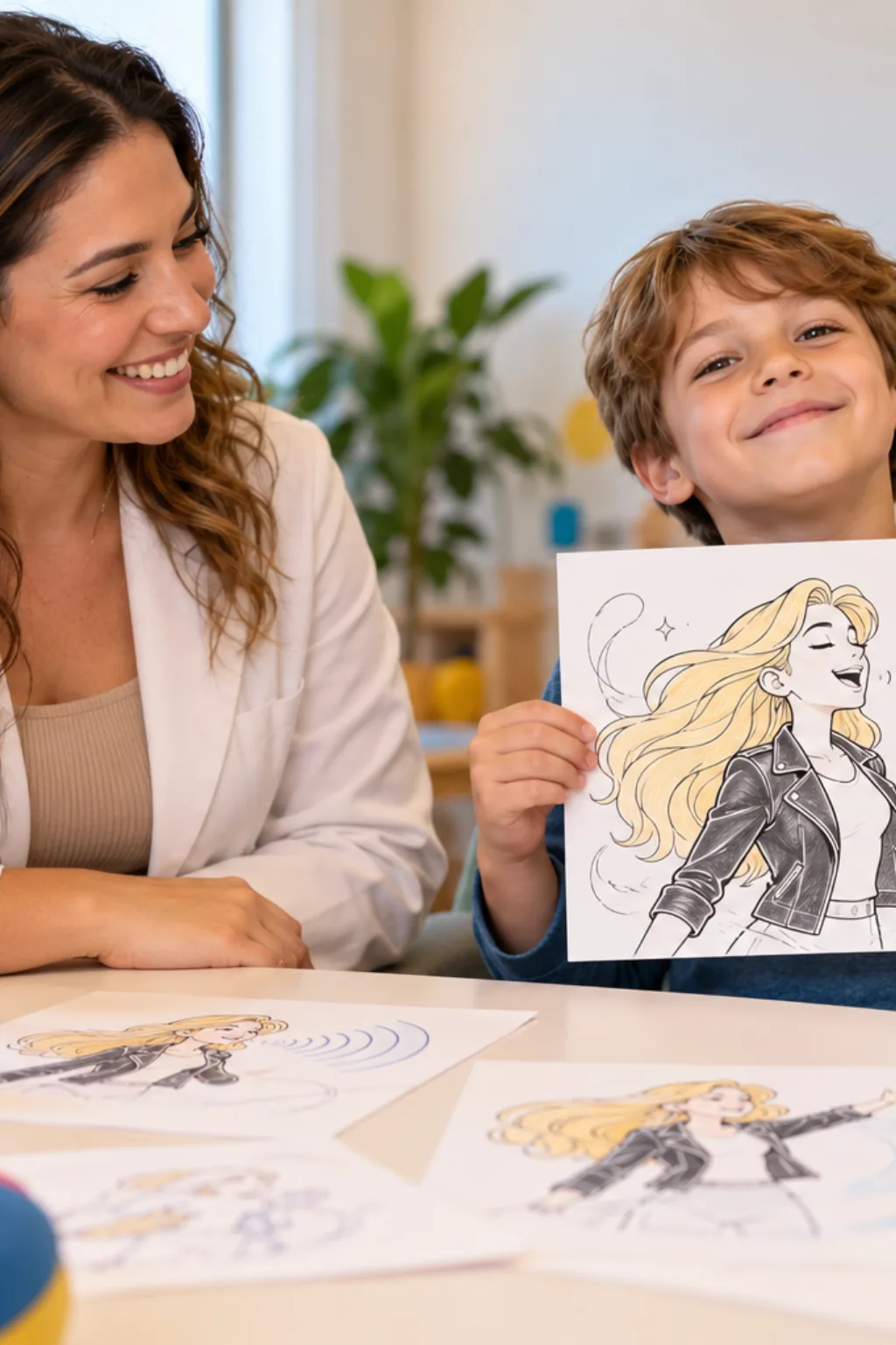desenhos da Canário Negro para colorir — exemplo criado na Desenhos pra Colorir