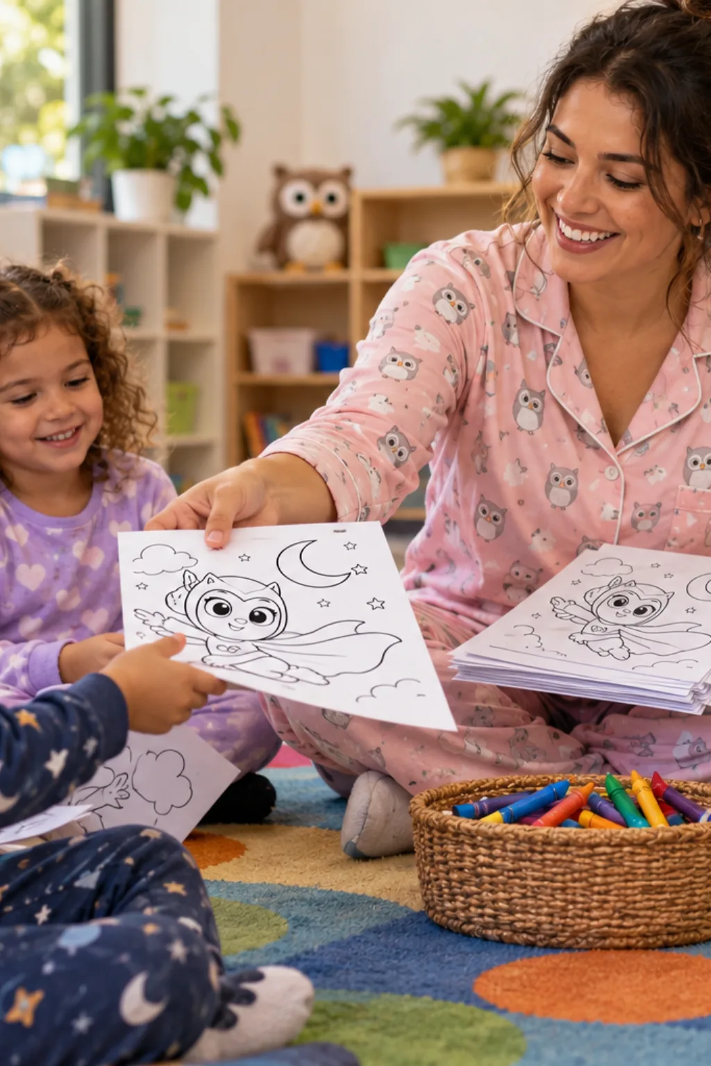 desenhos da corujita para colorir — exemplo criado na Desenhos pra Colorir