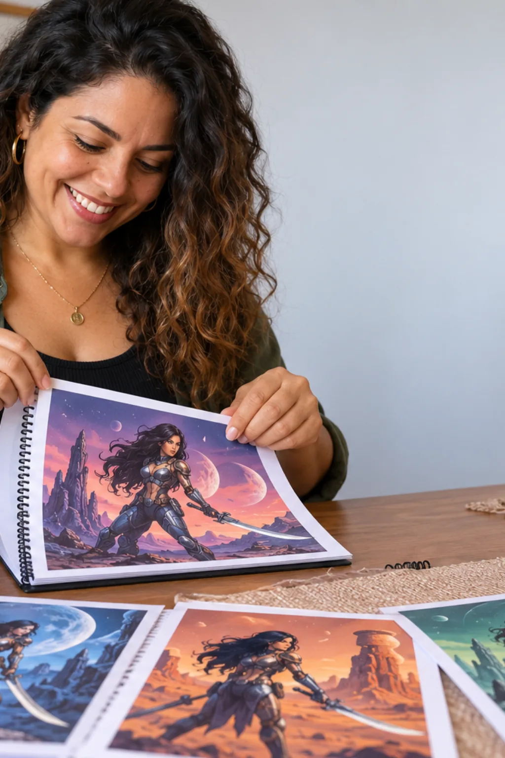 desenhos da Gamora para colorir — exemplo criado na Desenhos pra Colorir