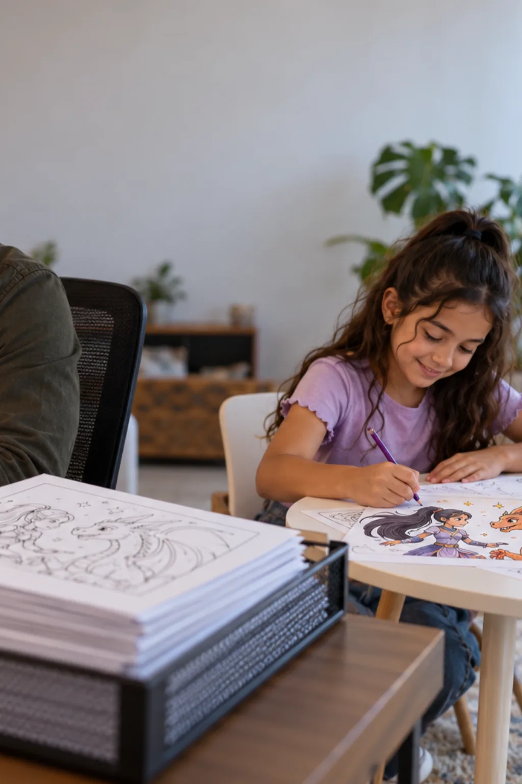 desenhos da Juniper Lee para colorir — exemplo criado na Desenhos pra Colorir