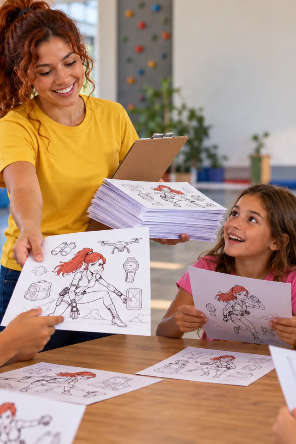 desenhos da Kim Possible para colorir — exemplo criado na Desenhos pra Colorir