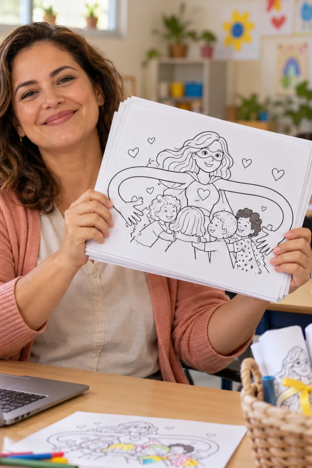 desenhos da Mulher Elástica para colorir — exemplo criado na Desenhos pra Colorir