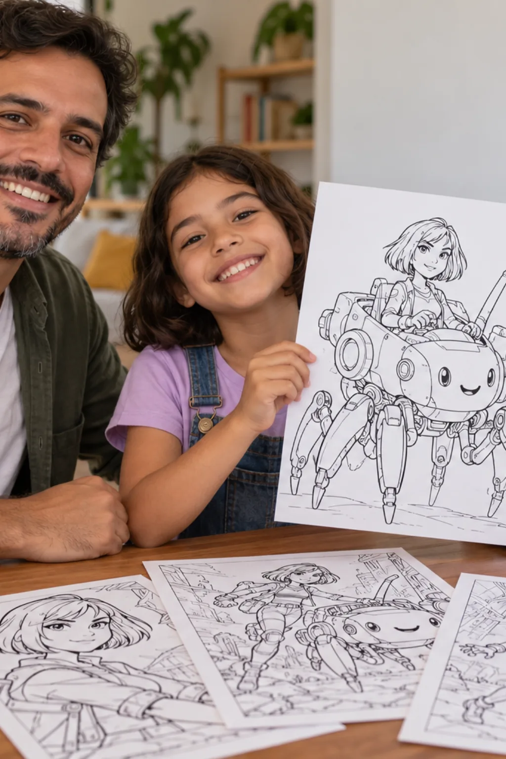 desenhos da Peni Parker para colorir — exemplo criado na Desenhos pra Colorir