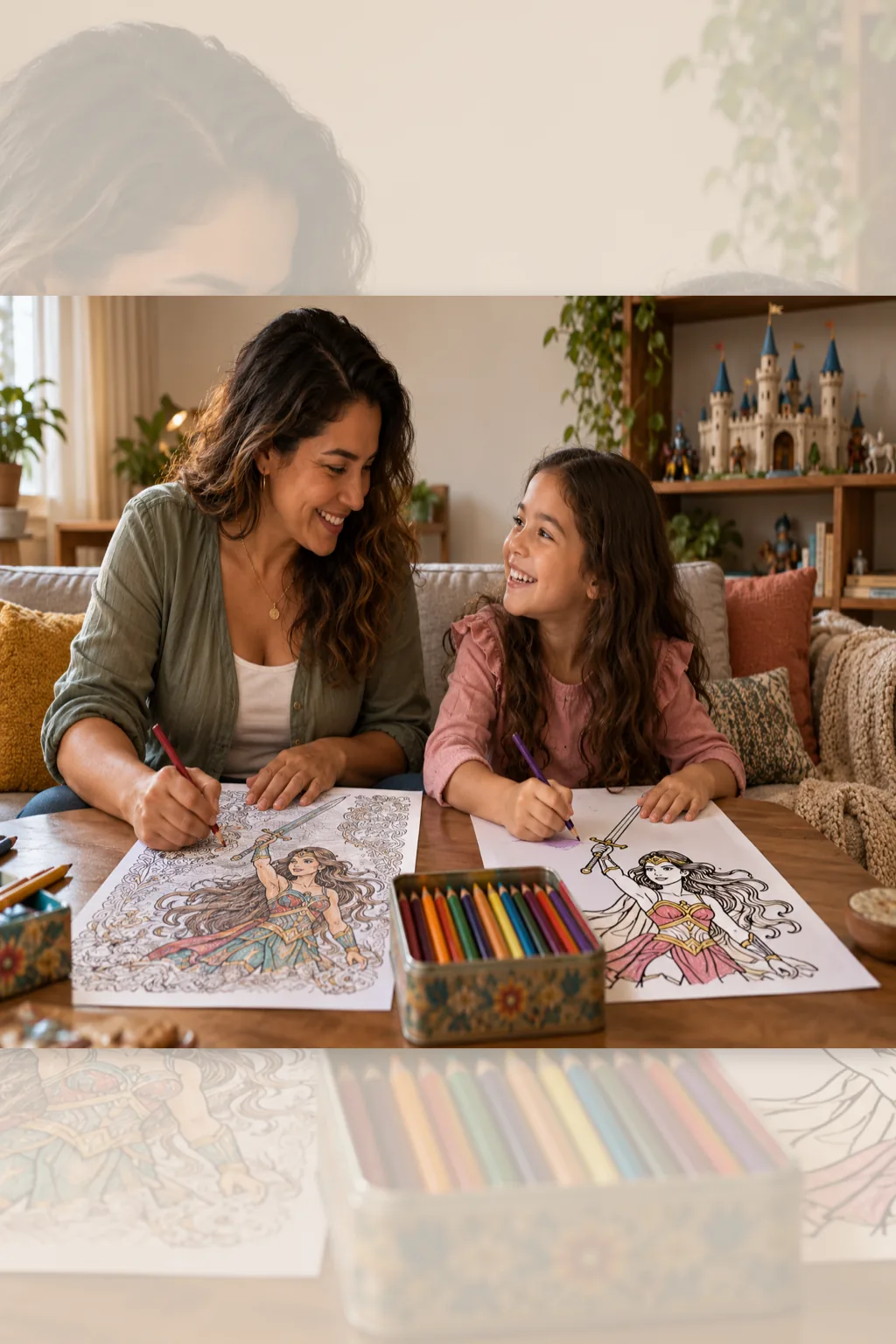 desenhos da She-Ra para colorir — exemplo criado na Desenhos pra Colorir
