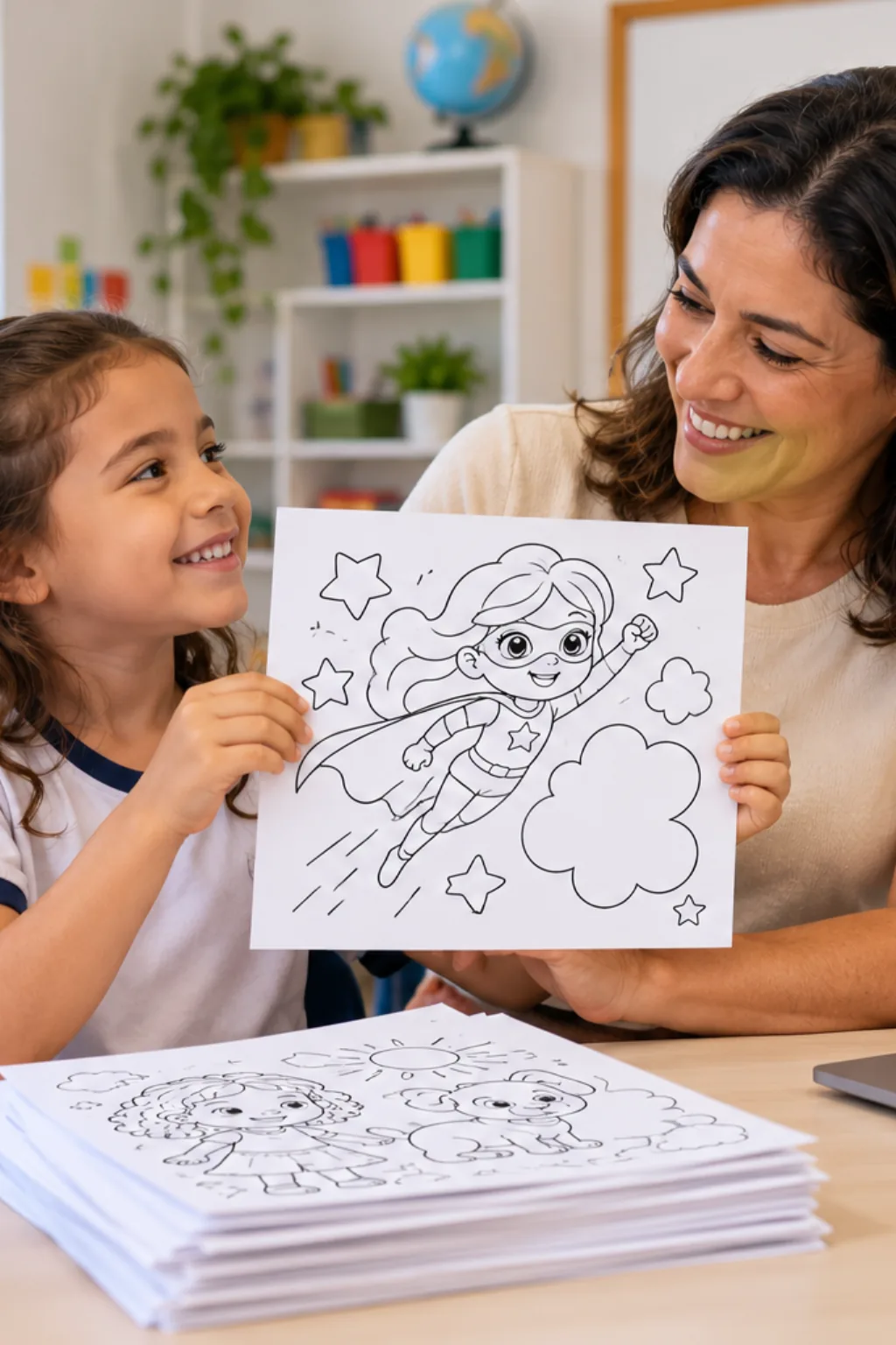desenhos da WordGirl para colorir — exemplo criado na Desenhos pra Colorir