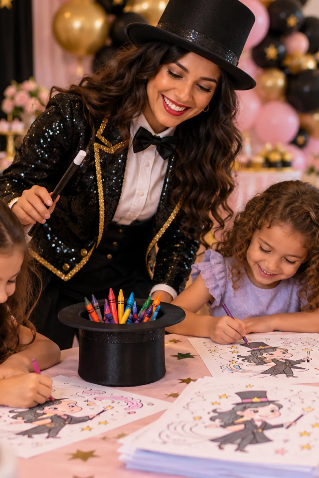 desenhos da Zatanna para colorir — exemplo criado na Desenhos pra Colorir