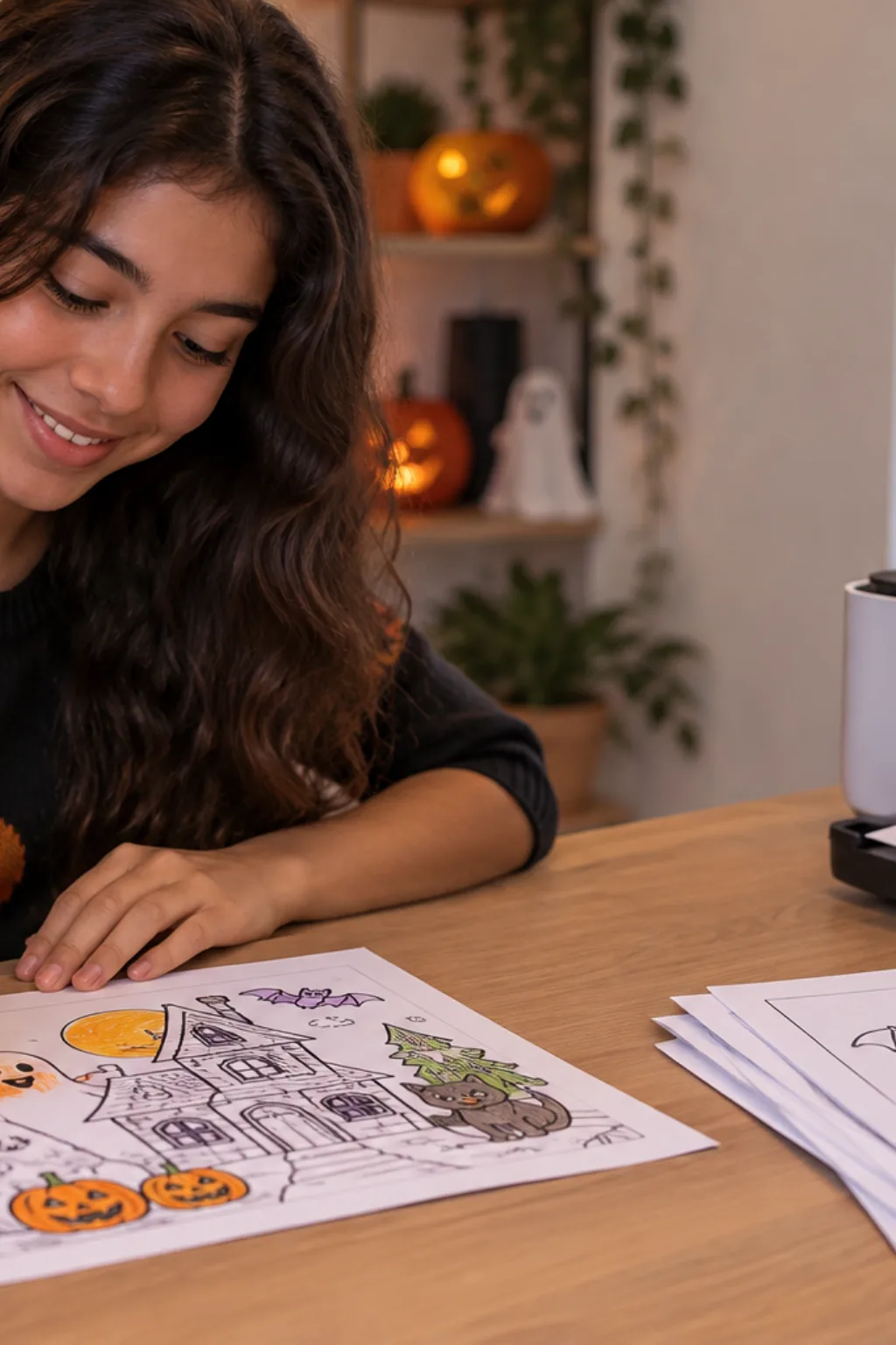 desenhos para colorir — exemplo criado na Desenhos pra Colorir