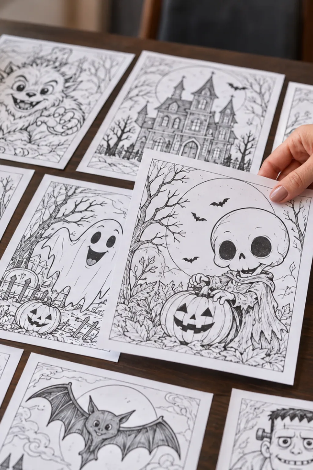 Desenhos de Terror para Colorir - Depois