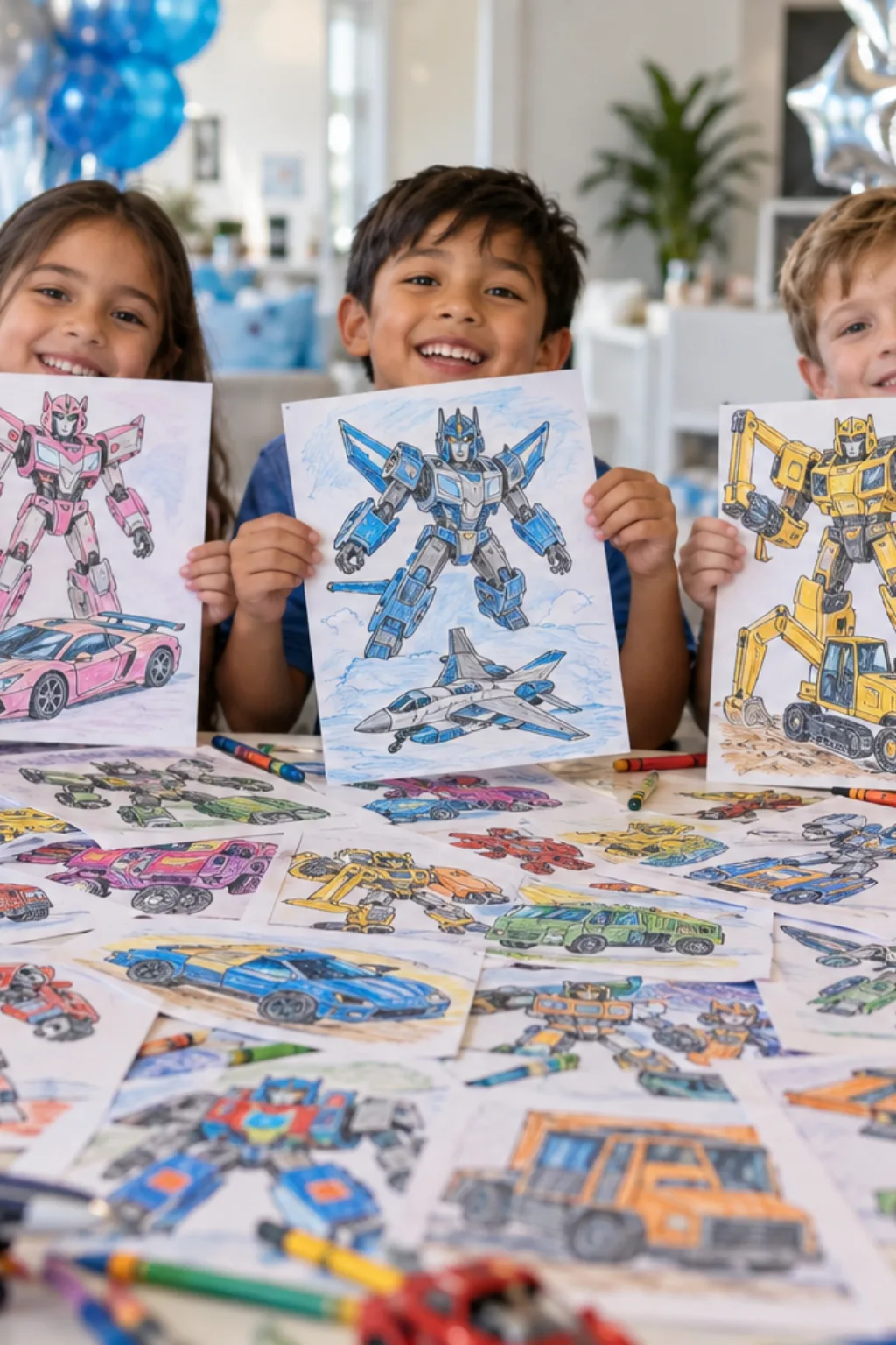 Desenhos de Transformers para Colorir - Depois