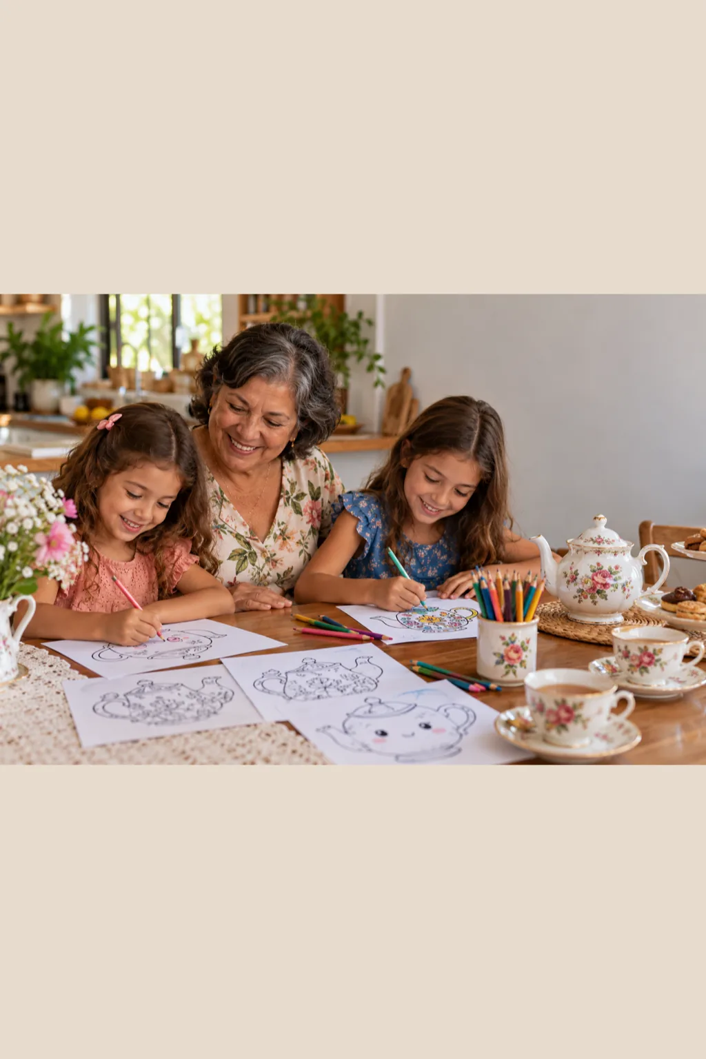 desenhos de chaleiras para colorir — exemplo criado na Desenhos pra Colorir