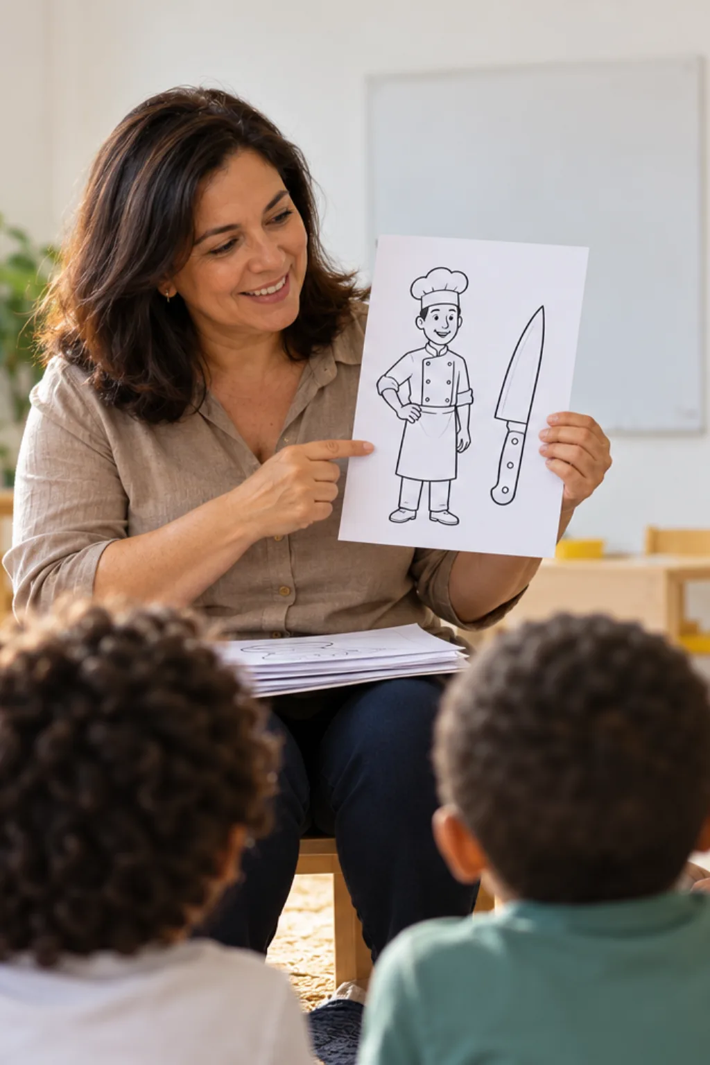 desenhos de faca de cozinha para colorir — exemplo criado na Desenhos pra Colorir
