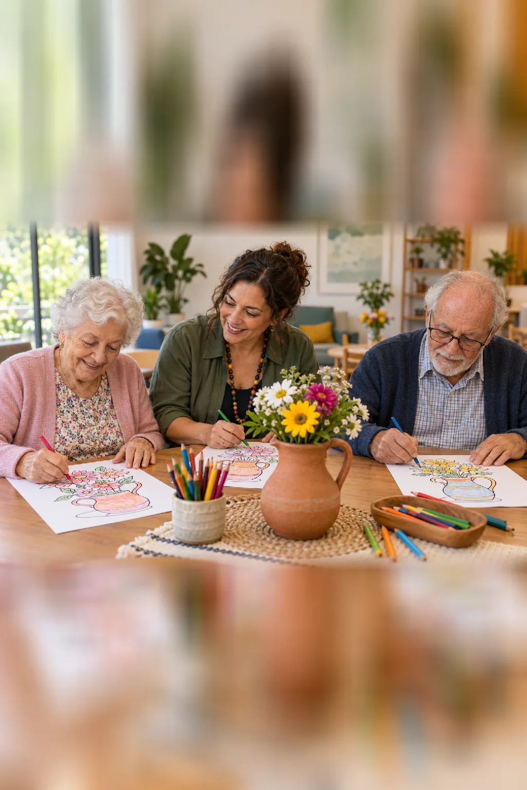 desenhos de jarra para colorir — exemplo criado na Desenhos pra Colorir