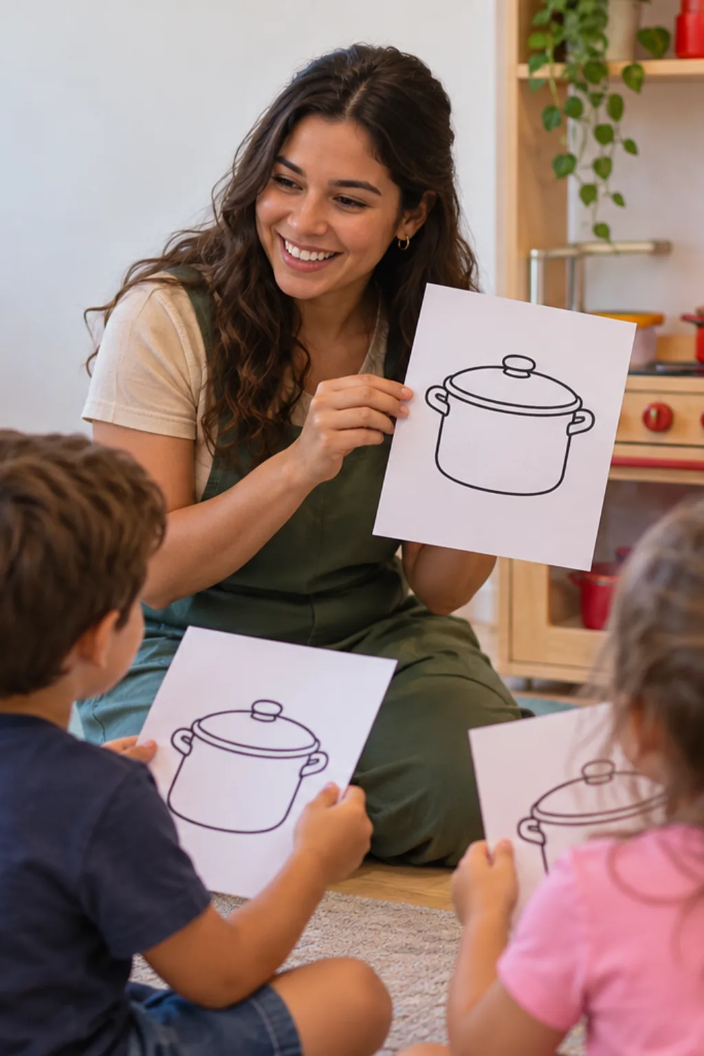 desenhos de panelas para colorir — exemplo criado na Desenhos pra Colorir