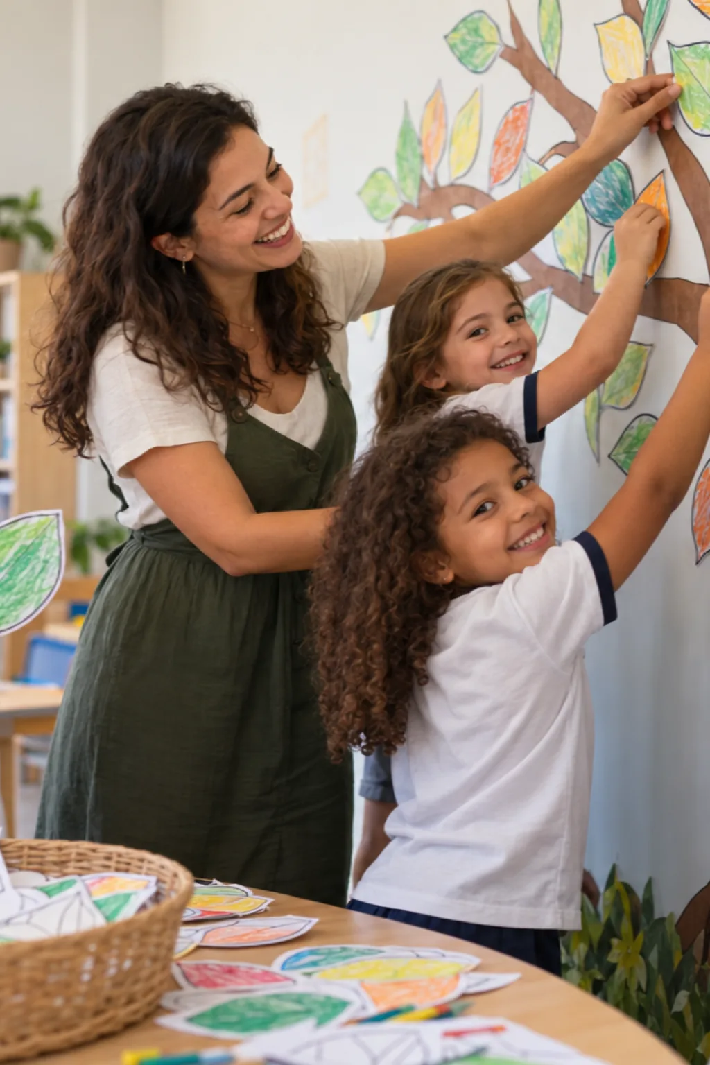 desenhos da árvore dos valores para colorir — exemplo criado na Desenhos pra Colorir