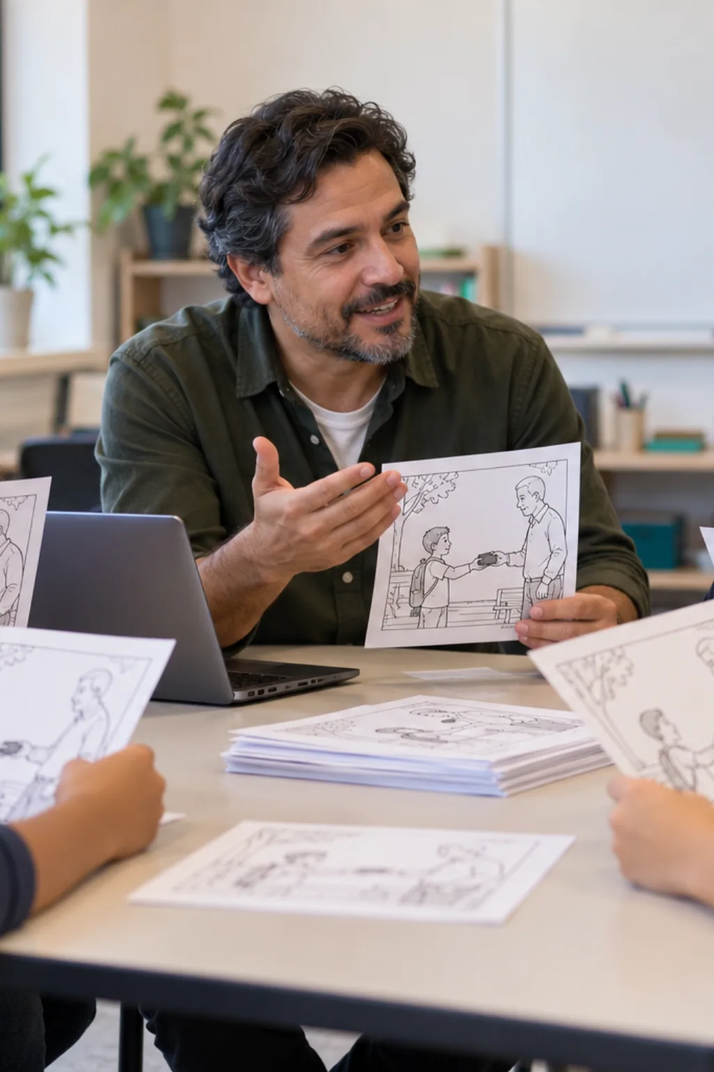 desenhos sobre ética para colorir — exemplo criado na Desenhos pra Colorir