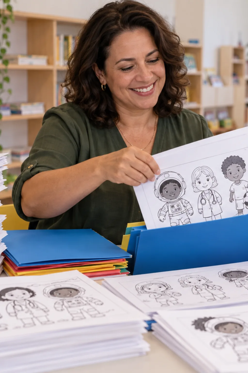 desenho sobre igualdade para colorir — exemplo criado na Desenhos pra Colorir