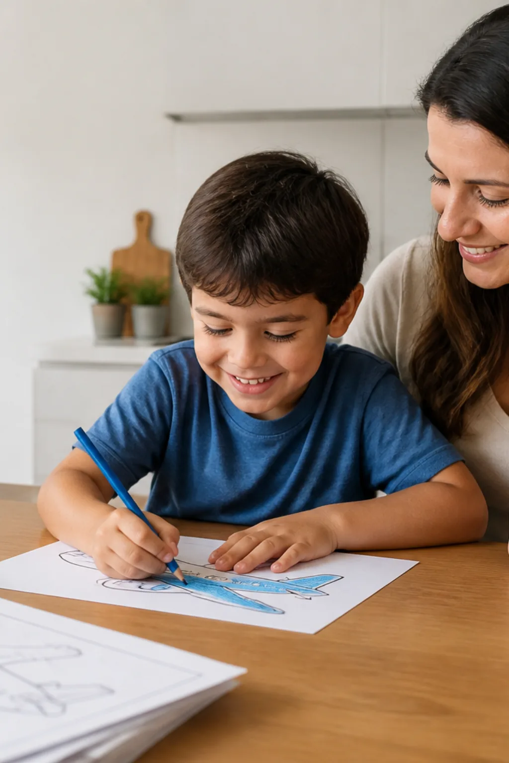 desenhos de avião para colorir - 1