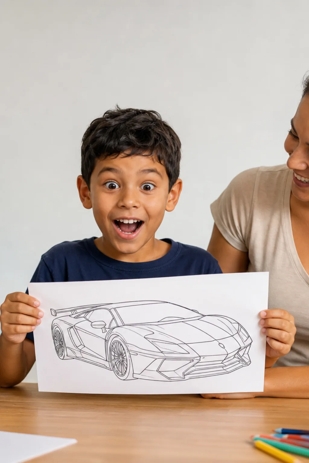 desenhos de bugatti para colorir - 1
