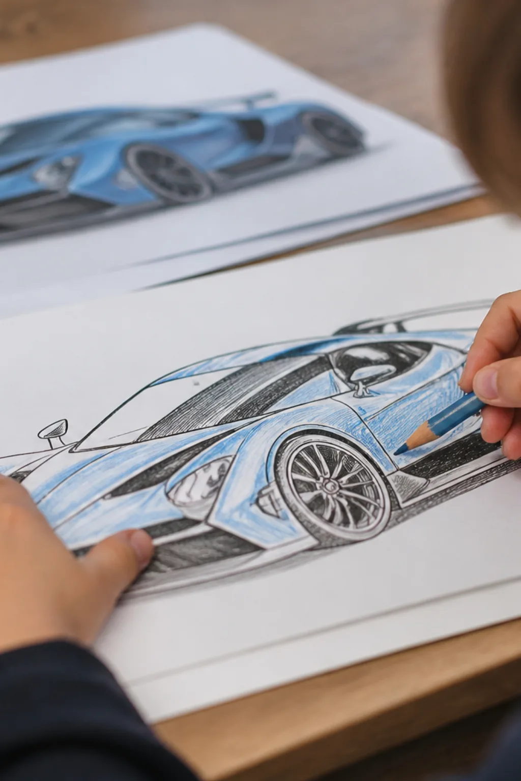 desenhos de bugatti para colorir - 2