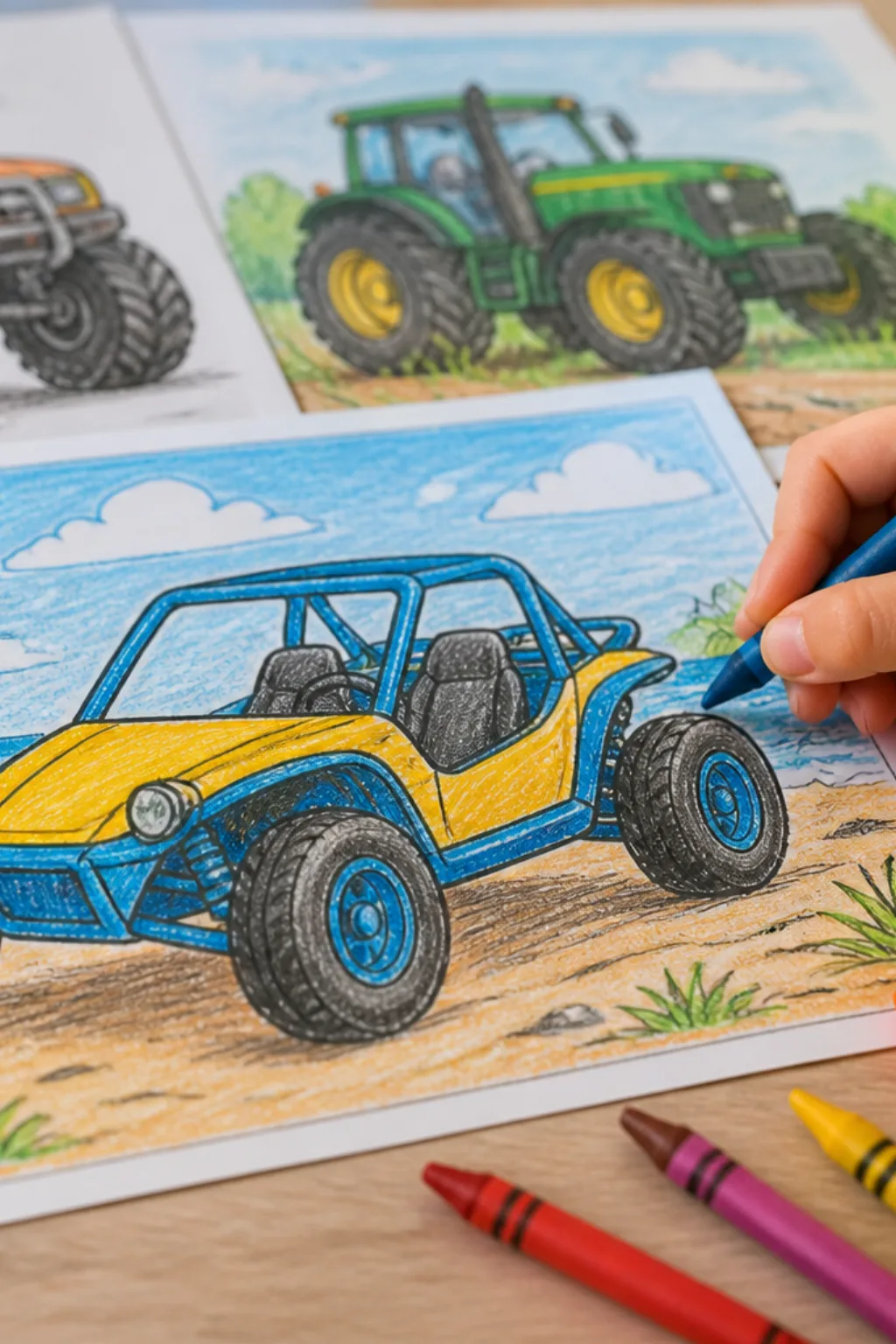 desenhos de buggy para colorir - 2