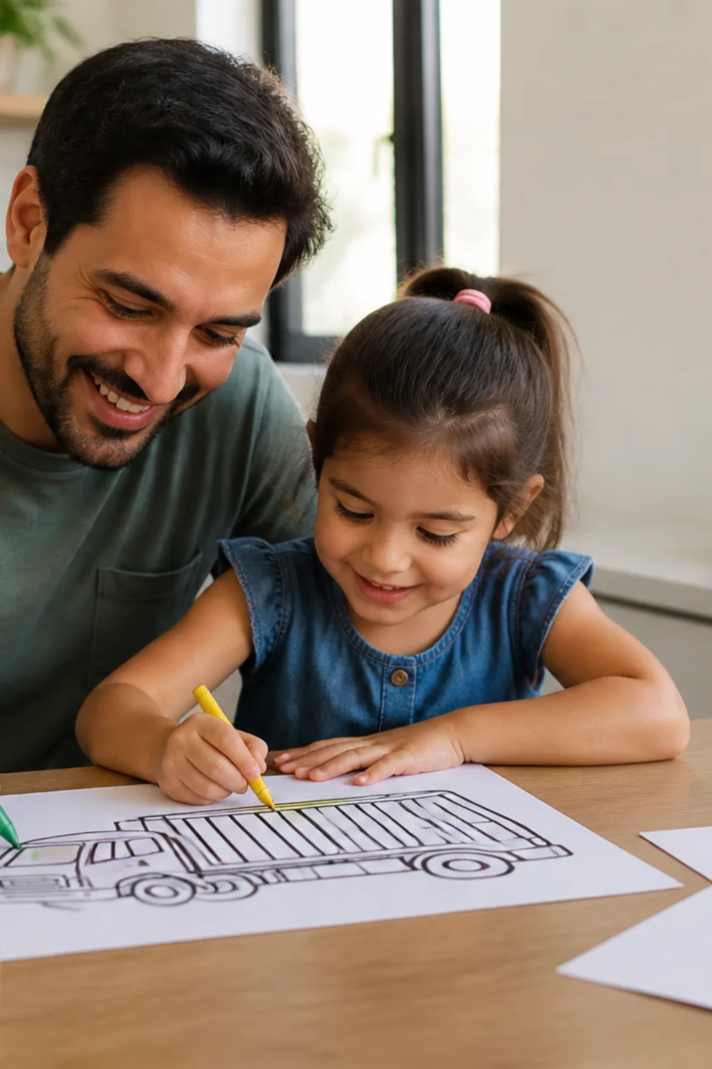 desenhos de caminhão para colorir — exemplo criado na Desenhos pra Colorir