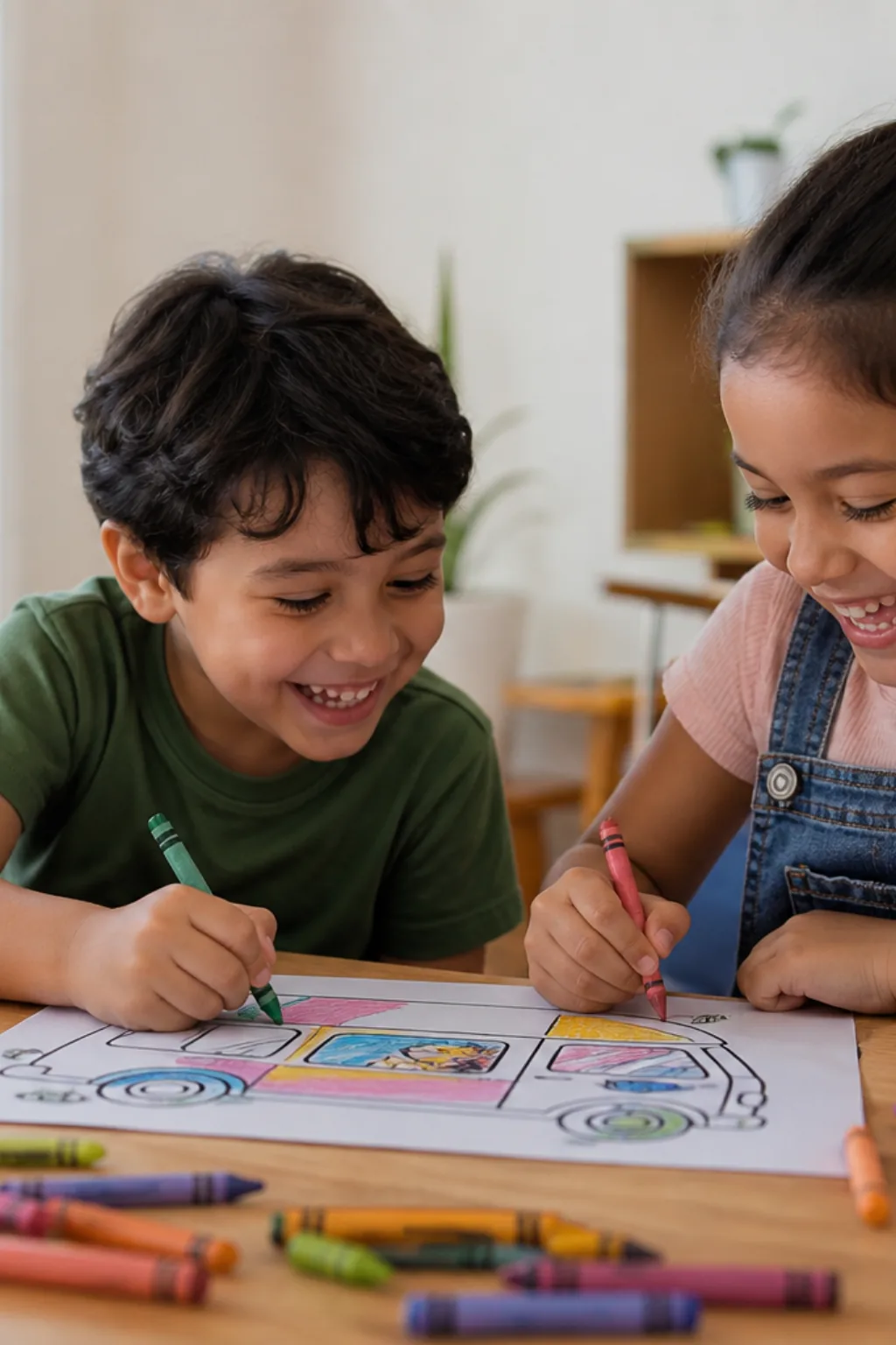 desenhos de caminhão de sorvete para colorir — exemplo criado na Desenhos pra Colorir