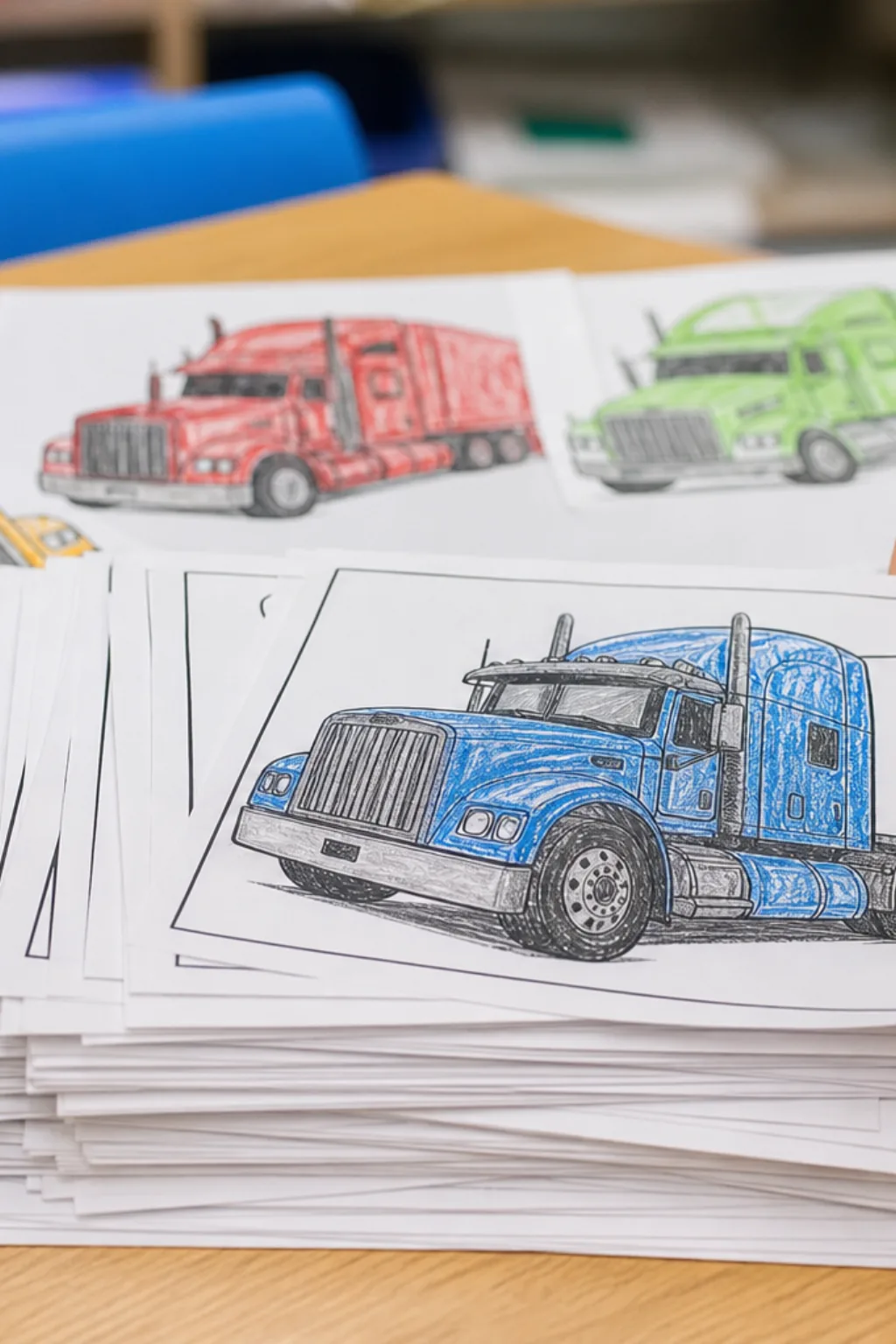 desenhos de caminhões Scania para colorir - 2