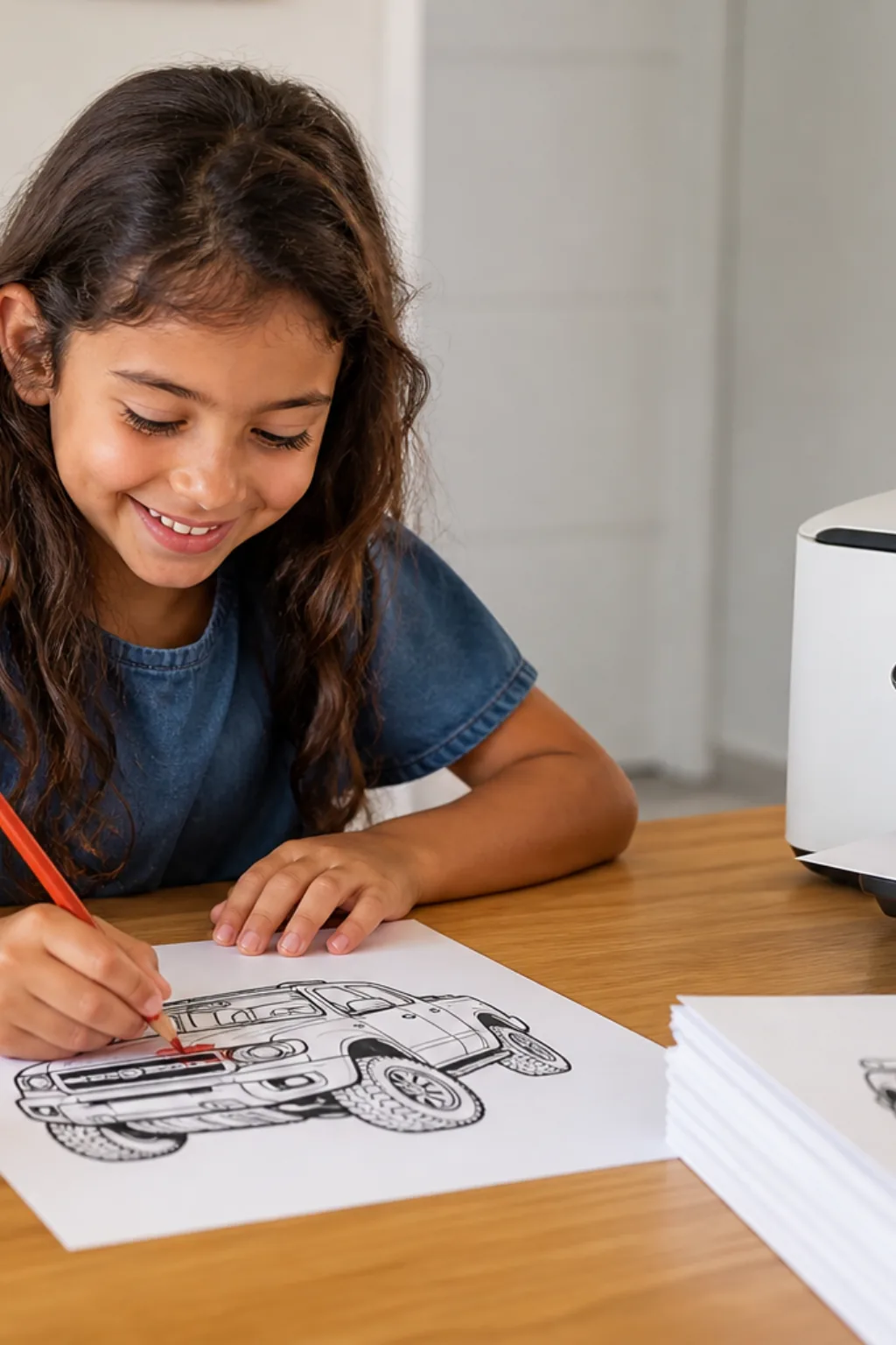 desenhos de caminhonete para colorir - 1