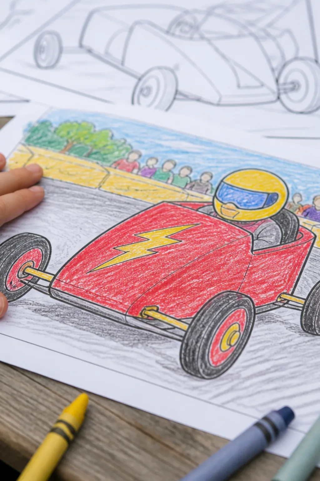 desenhos de carrinho de rolimã para colorir - 2