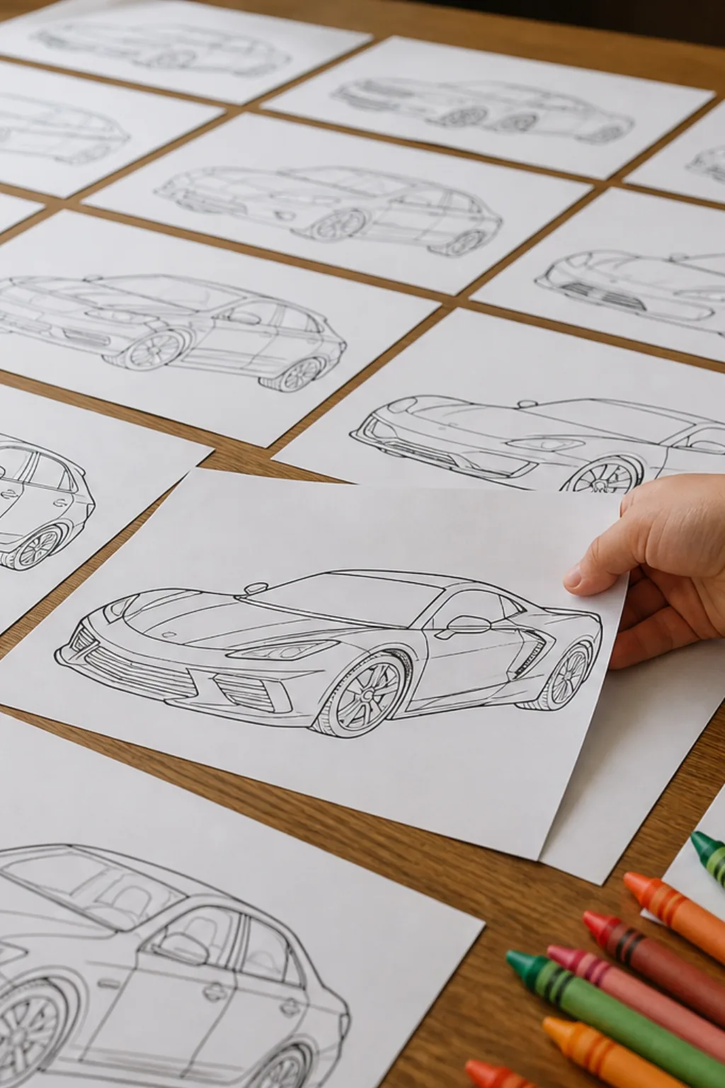 desenhos de carro para colorir - 2