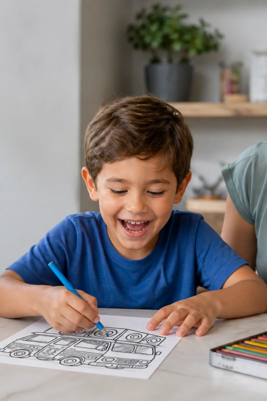 desenhos de carro de som para colorir — exemplo criado na Desenhos pra Colorir