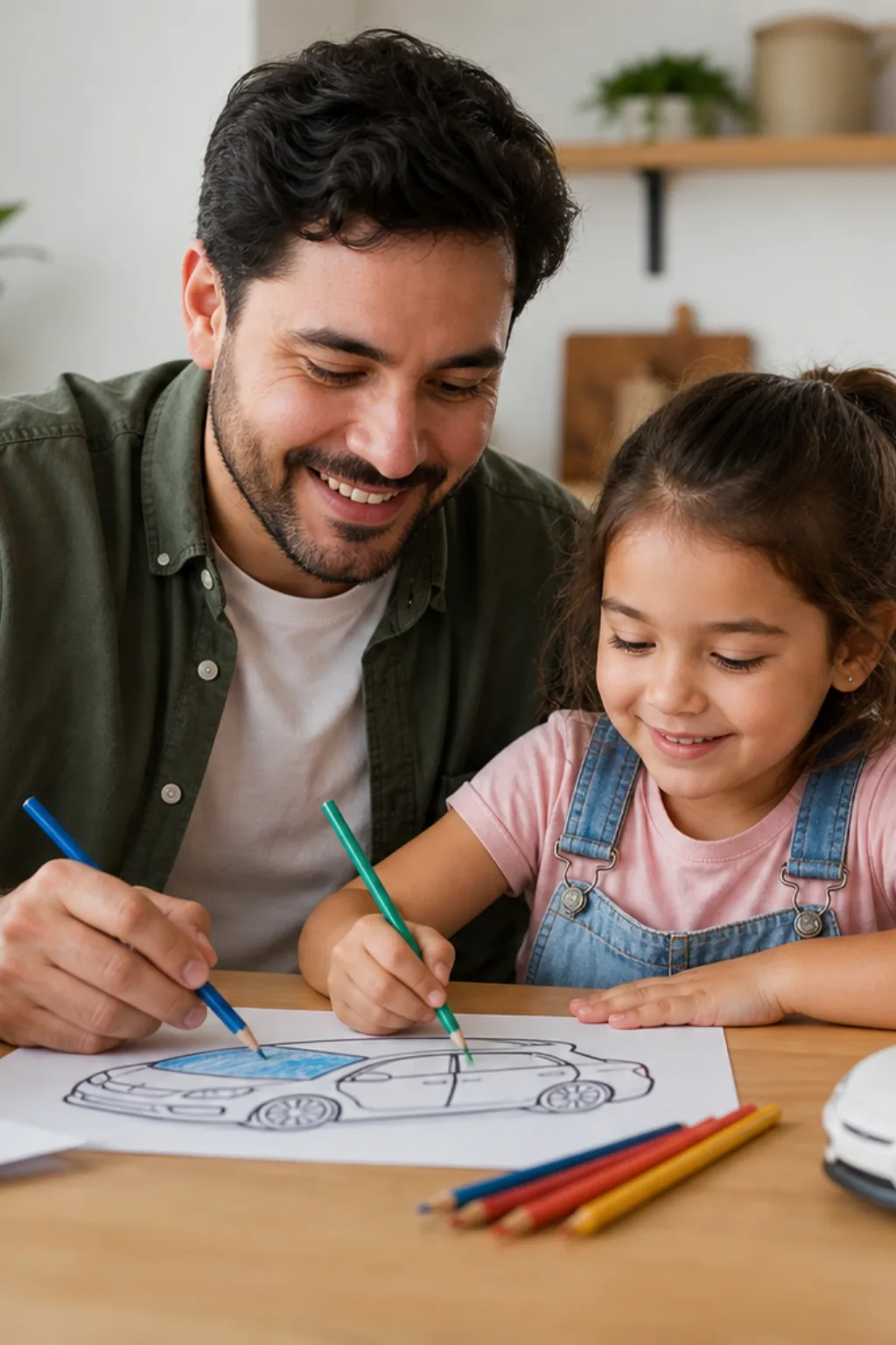 desenhos de carro elétrico para colorir — exemplo criado na Desenhos pra Colorir