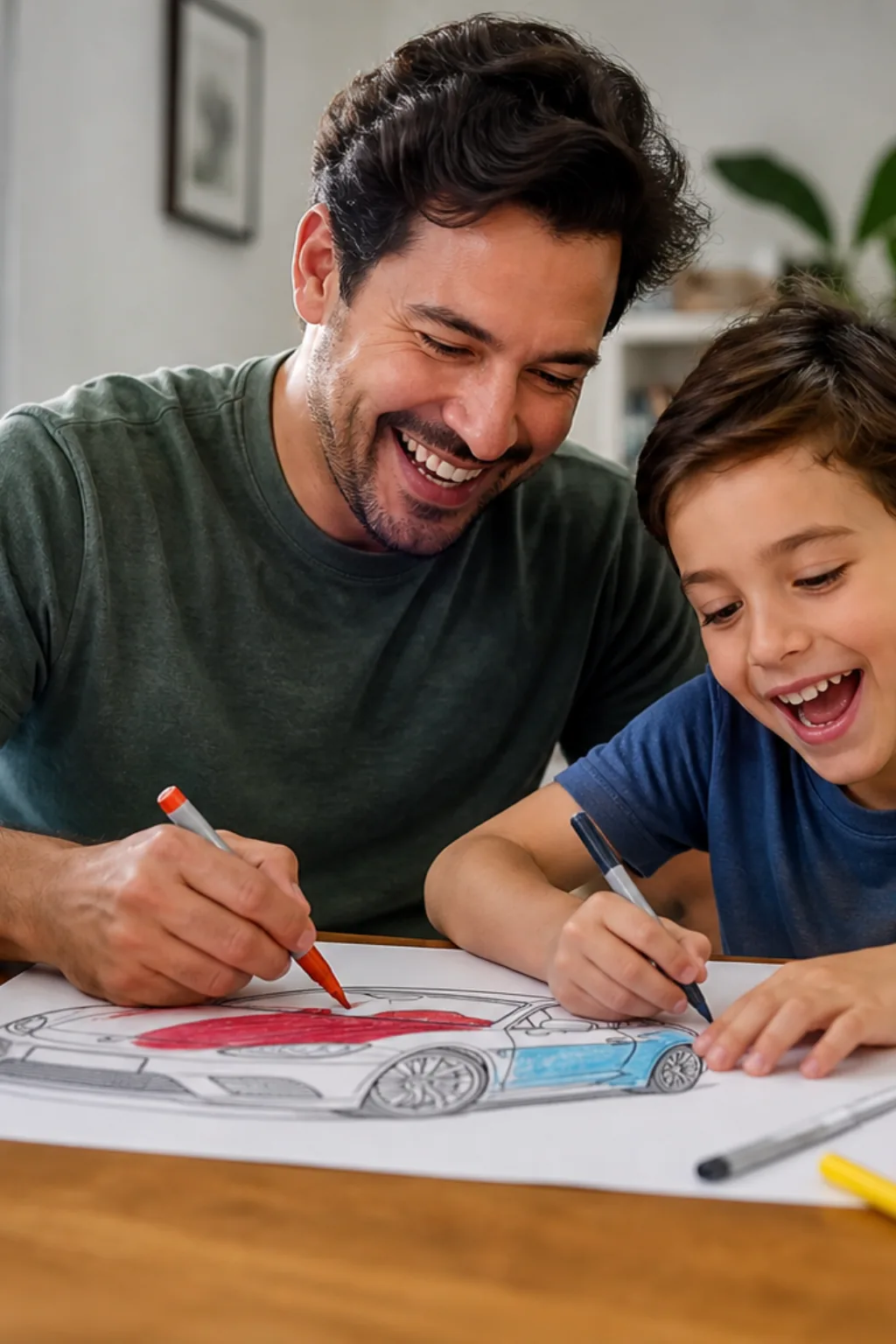 desenhos de carro esportivo para colorir - 1