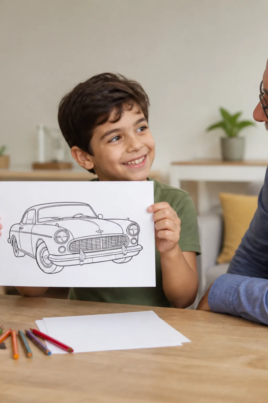desenhos de carros antigos para colorir - 1