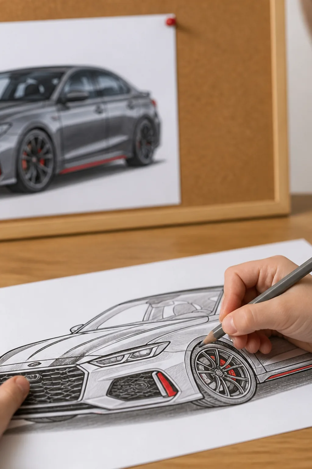desenhos de carros Audi para colorir - 2