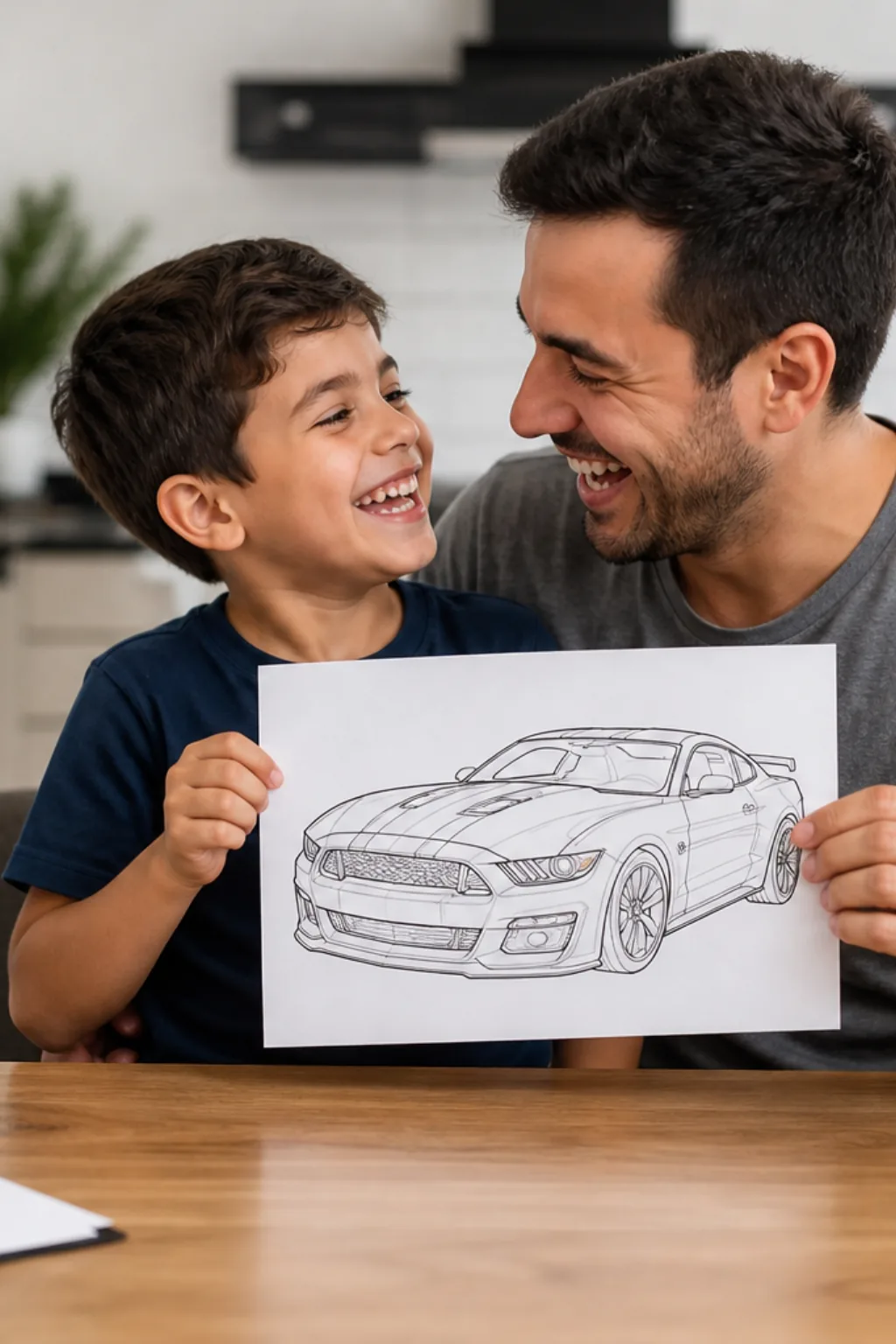 desenhos de carros Camaro para colorir - 1