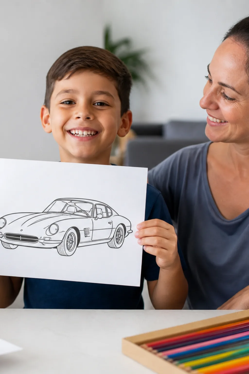 desenhos de carros Corvette para colorir - 1