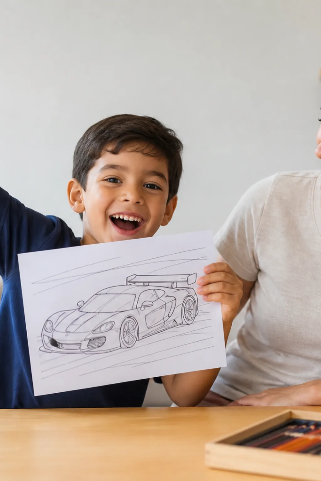 desenhos de carros de corrida para colorir - 1